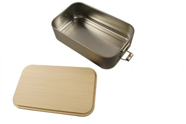 Lunchbox 02 mit Deckel aus Holz und Logo-Gravur (Edelstahl oder Weißblech) – Bild 6