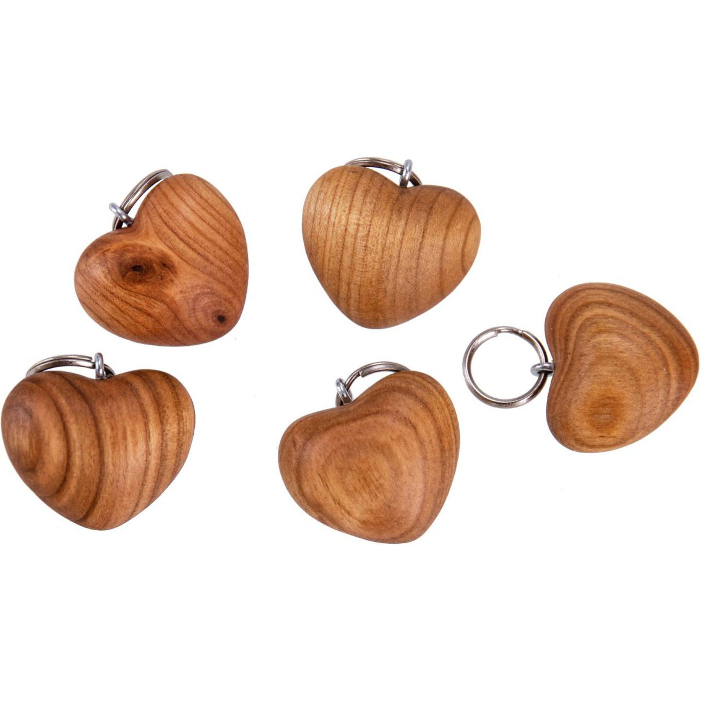 Schlüsselanhänger &amp;quot;Herz&amp;quot; aus Kirschholz mit Gravur - Lasergravur ...