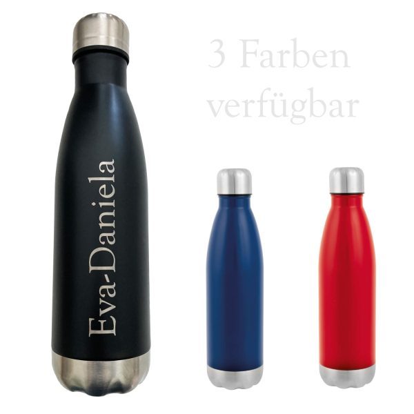Trinkflasche "Golden Taste" mit Gravur