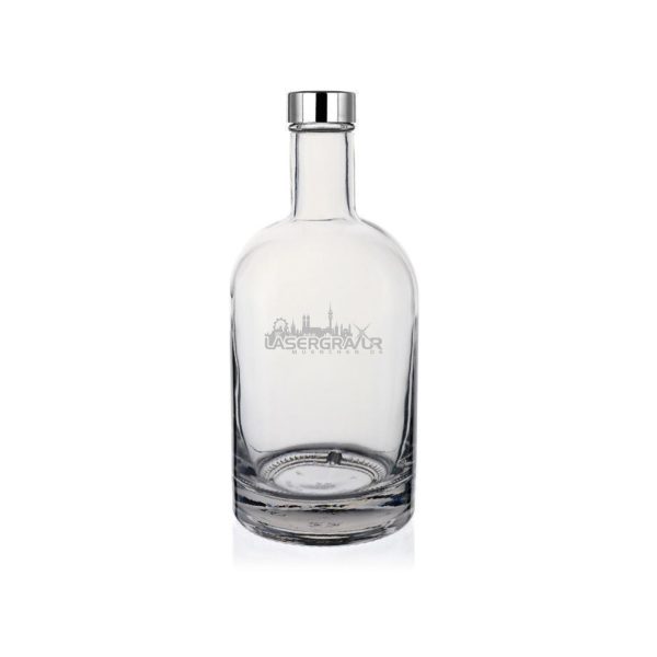 Glasflasche mit Gravur und Drehverschluss (Modell 02)