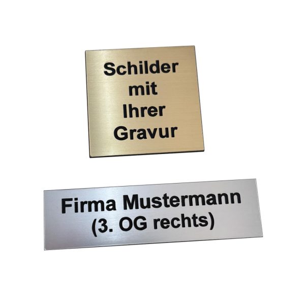 Acrylschild mit Gravur
